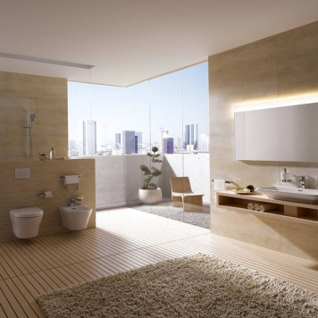 TOTO MH Биде подвесное 40x55x31см, с 1 отв., CeFiONtect, цвет: белый-2