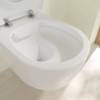VilleroyBoch Avento Унитаз 37х53х31см.,подвесной, безободковый, в комплекте сиденье SlimSeat с микролифтом, цвет: альпийский белый. 5656RS01