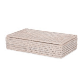 Decor Walther Basket BMD Контейнер 30x16х6см., с крышкой, настольный, цвет: ротанг светлый. 0941591
