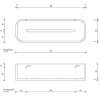 Decor Walther Stone DCT30 Душевая полочка 30x10см, подвесная, цвет: белый / сталь матовая. 0973855