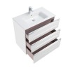 Roca The Gap Тумба подвесная 80x45x74см, с 3 ящиками, цвет: белый. A857406806