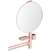 IS BD587RO ALU+ Beauty Bar S Комплект аксесуаров: H=700 мм, зеркало Ø500 мм, полочка, стакан, рогах2 BD587RO