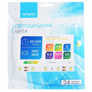 Лента светодиодная Apeyron Electrics 00-54-4