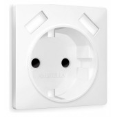 Накладка для розетки с заземлением и со шторками и 2хUSB type A Ambrella Volt Quant AP1290