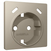 Накладка для розетки с заземлением и со шторками и 2хUSB type С Ambrella Volt ALFA AP3705