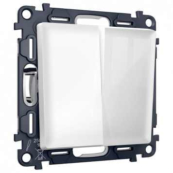 Выключатель перекрестный двухклавишный без рамки Ambrella Volt MA MA103030