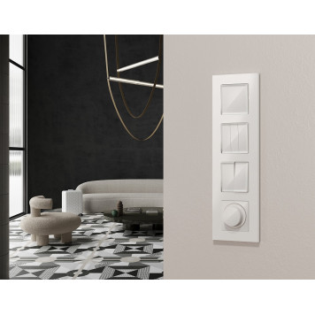 Выключатель перекрестный двухклавишный без рамки Ambrella Volt MA MA103030-4