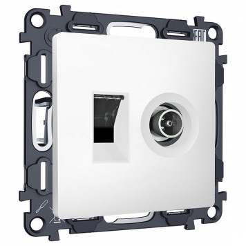 Механизм ТВ-розетки оконечные и розетки Ethernet RJ-45 со шторкам Ambrella Volt MA MA132510