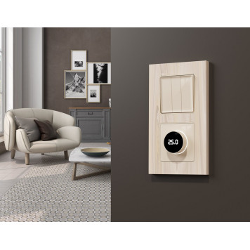 Терморегулятор электромеханический для теплого пола без рамки Ambrella Volt ALFA MA305810-1