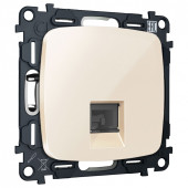 Розетка Ethernet RJ-45 и со шторками, без рамки Ambrella Volt OMEGA MO312005