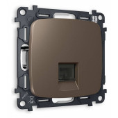 Розетка Ethernet RJ-45 и со шторками, без рамки Ambrella Volt Quant MO642010