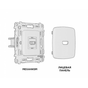 Розетка HDMI без рамки Ambrella Volt Quant MO814010-2