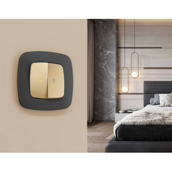 Рамка на 4 поста Ambrella Volt Ecta OF140804-2