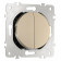 Выключатель двухклавишный без рамки Arte Milano 202 202.30-2.shampan