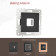 Розетка для вывод кабеля без рамки Arte Milano am-203 203.49-1.black