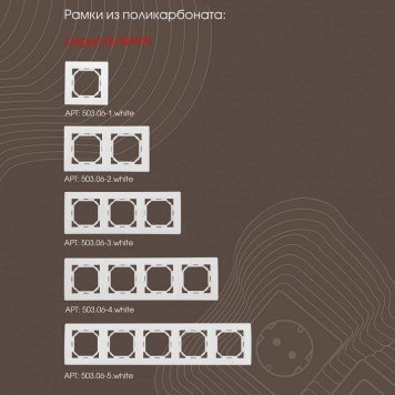 Кнопка звонка без рамки Arte Milano 206 206.36-1.white-3