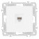 Розетка телефонная RJ-11 без рамки Arte Milano am-206 206.51-1.white