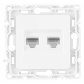 Розетка Ethernet RJ-45 без рамки Arte Milano am-217 217.45-2.white