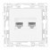 Розетка Ethernet RJ-45 без рамки Arte Milano am-217 217.45-2.white