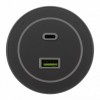 Розетка USB и type C на треке Arte Milano Am-track-sockets-39 399732TS/USB-Type-C Silver