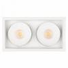 Встраиваемый светильник Arlight CL-SIMPLE-S148x80-2x9W Warm3000 (WH, 45 deg) 026876