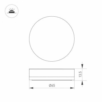 Плафон металлический Arlight ART-DECK 045347-2