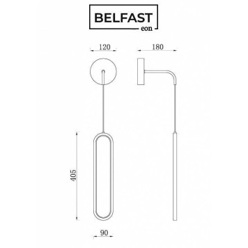 Бра Belfast Nevis 86226C-1W BR-4