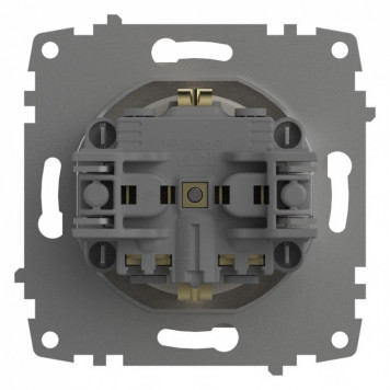 Розетка с заземлением и со шторкой, без рамки Elbi Eleсtriс Zena Vega 609-010200-243-3
