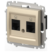Розетка двойная Ethernet RJ-45 без рамки Elbi Eleсtriс Zena Vega 609-012500-248