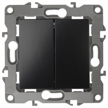 Переключатель двухклавишный без рамки Эра Эра 12 12-1104-05