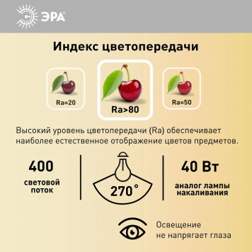 Лампа светодиодная Эра Стандарт LED T25-5W-CORN-840-E14-6