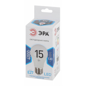 Лампа светодиодная Эра Стандарт LED A60-15W-840-E27-3