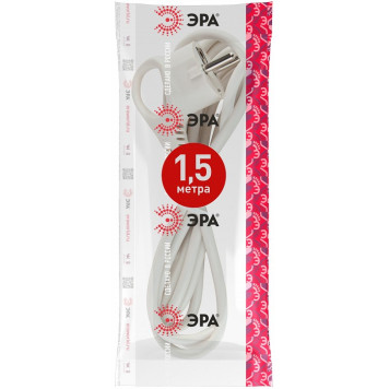Сетевой провод Эра U-3x1,5-1,5m-W-3