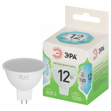 Лампа светодиодная Эра Green Line LED MR16-12W-840-GU5.3 GL-1