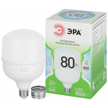 Лампа светодиодная Эра Green Line LED POWER T120-80W-840-E27/E40 GL-1