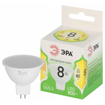 Лампа светодиодная Эра Green Line LED MR16-8W-830-GU5.3 GL-1