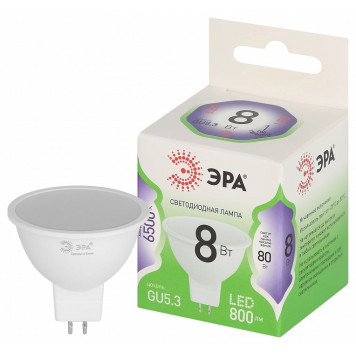 Лампа светодиодная Эра Green Line LED MR16-8W-865-GU5.3 GL-1
