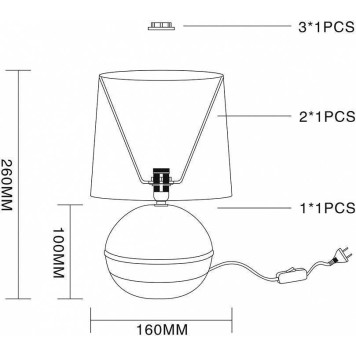 Настольная лампа декоративная Escada Nymph 10169/L Brown-2