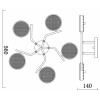 Потолочная люстра Escada Starlight 10273/5LED