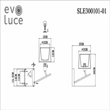 Бра EVOLUCE Denice SLE300101-01-6