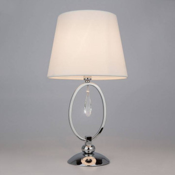 Настольная лампа декоративная Eurosvet Madera 01055/1 хром/прозрачный хрусталь Strotskis-1