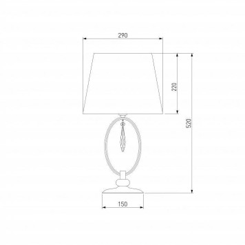 Настольная лампа декоративная Eurosvet Madera 01055/1 хром/прозрачный хрусталь Strotskis-3