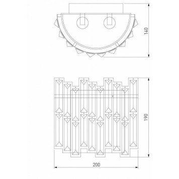 Бра Bogate apos;s Zolletta 339/2 Strotskis (313/2)-4