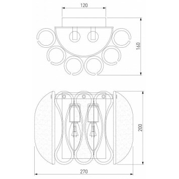 Накладной светильник Bogate apos;s Callas 365/2-3
