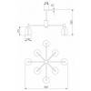 Люстра на штанге Eurosvet Magma 60175/8 латунь