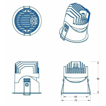 Встраиваемый светильник Fiberli 1005 12130601-3