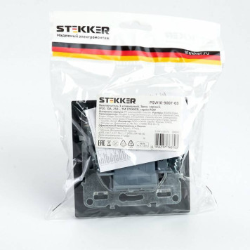 Выключатель трехклавишный Stekker Эрна 39924-4