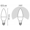 Лампа светодиодная Gauss Elementary E14 12Вт 6500K 33132