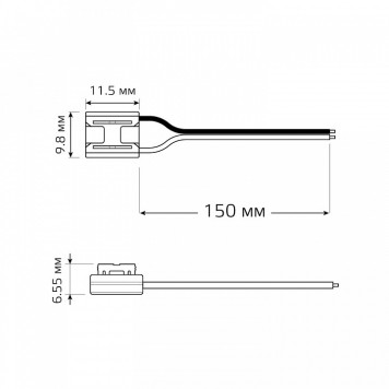 Соединитель с проводом универсальный Gauss BT442-3
