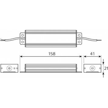 Блок питания с проводом Gauss BT523-4